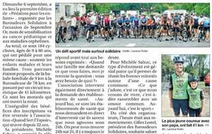 La solidarité au coeur de nos valeurs